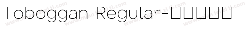 Toboggan Regular字体转换